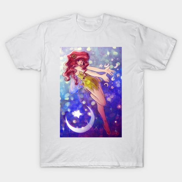 Stars and Moon Fairy T-Shirt by saradaboru